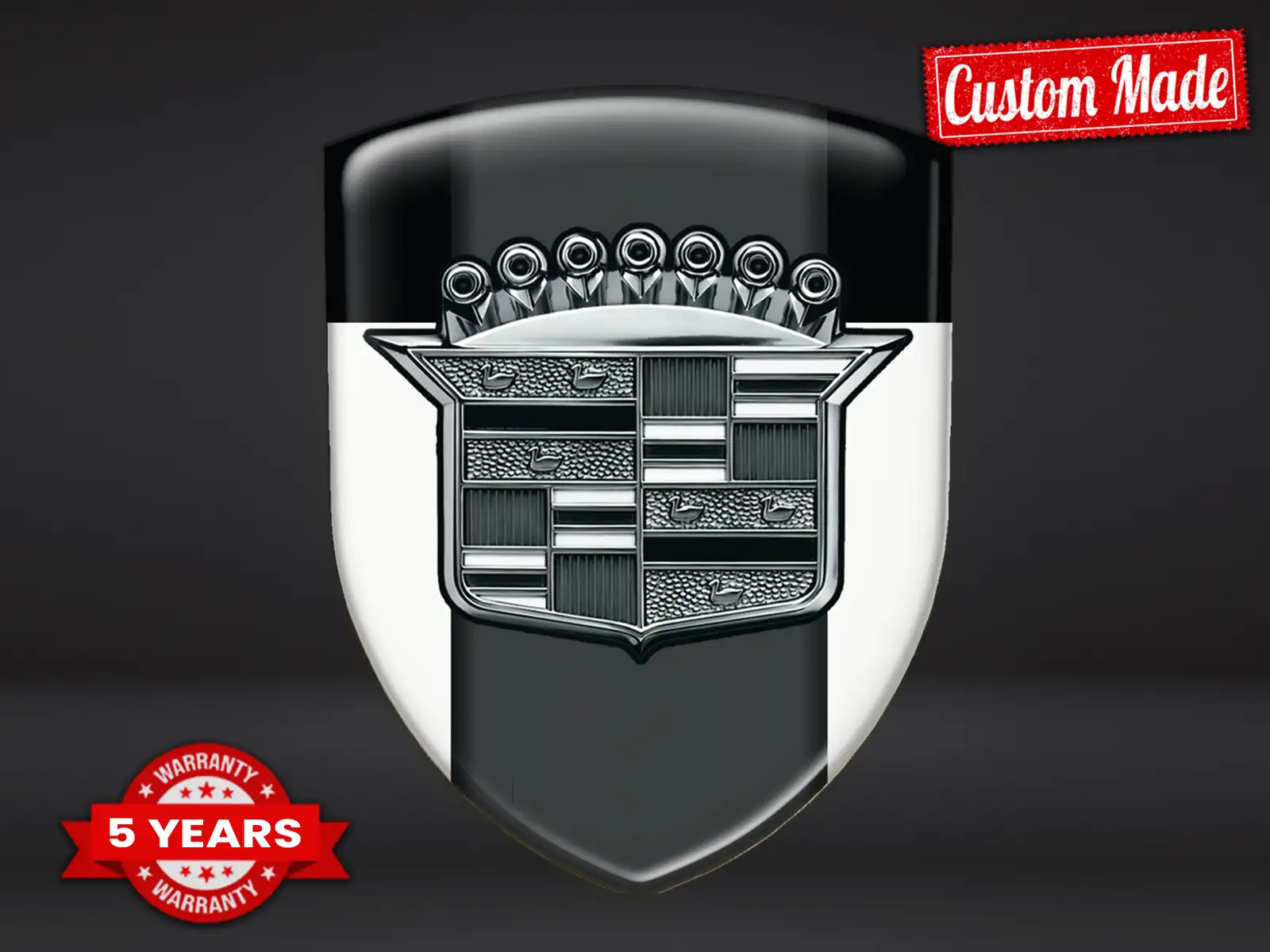 Cadillac Domes Emblem Limited Drift Premium Autoaufkleber ST